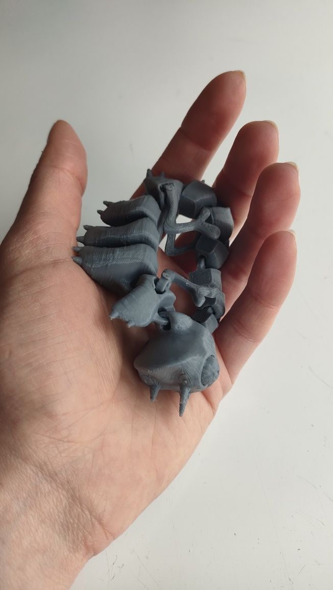 Ruchomy gekon z drukarki 3D