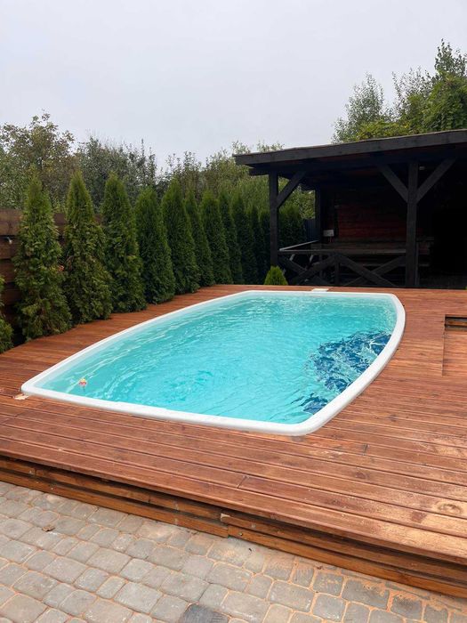 Модринова тераса, дошка гладка палубна, дошка рифлена, довжина 3-4м