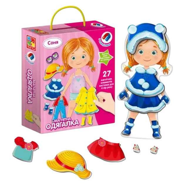 Магнітна гра-одягалка-одягалка Vladi Toys Соня 28 деталей