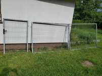 Brama dwuskrzydłowa 4x1,5m + furtka 1x1,5m budowlana ocynk (Brampol)