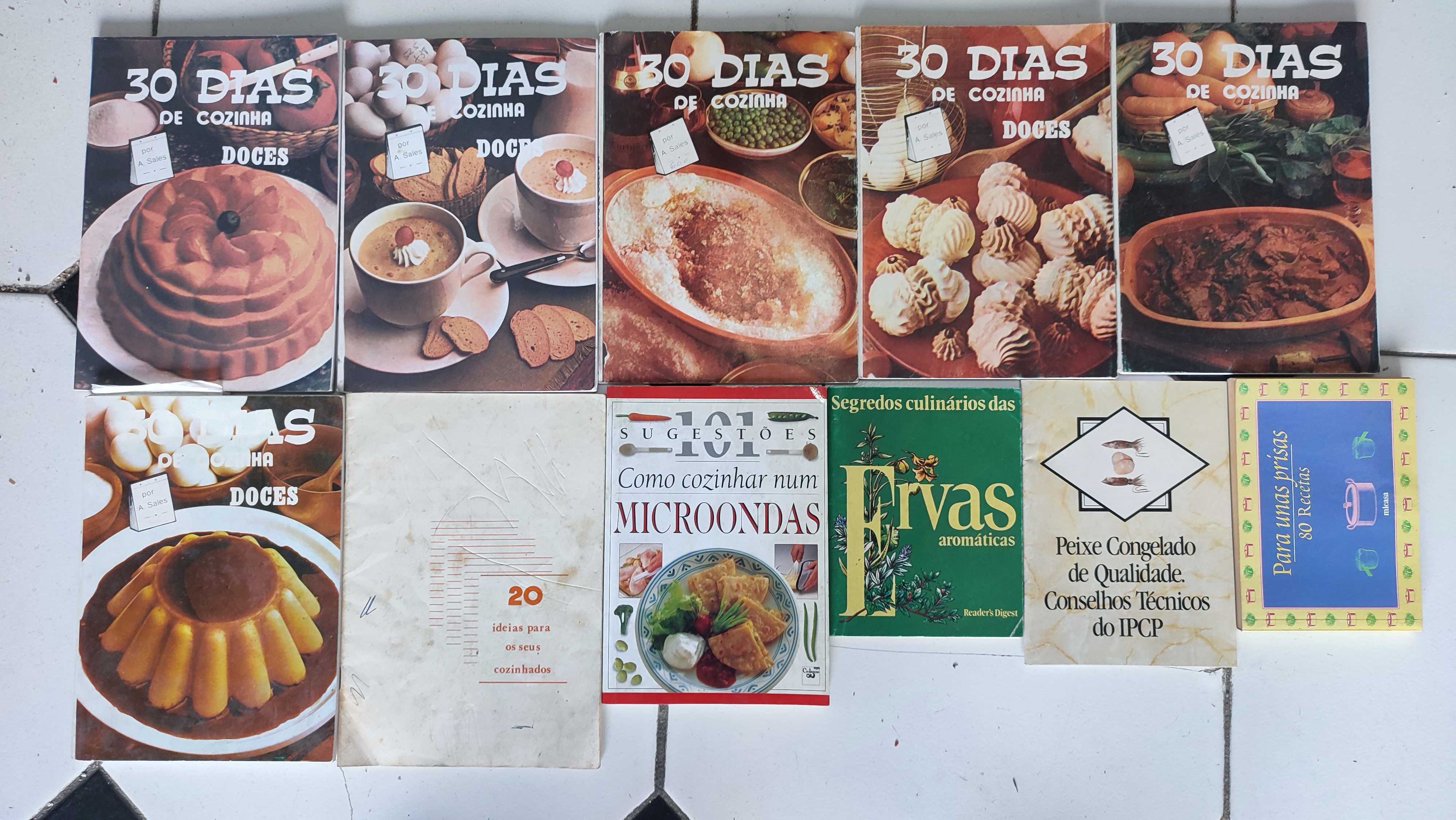 Lote 40 livros de culinária diversos