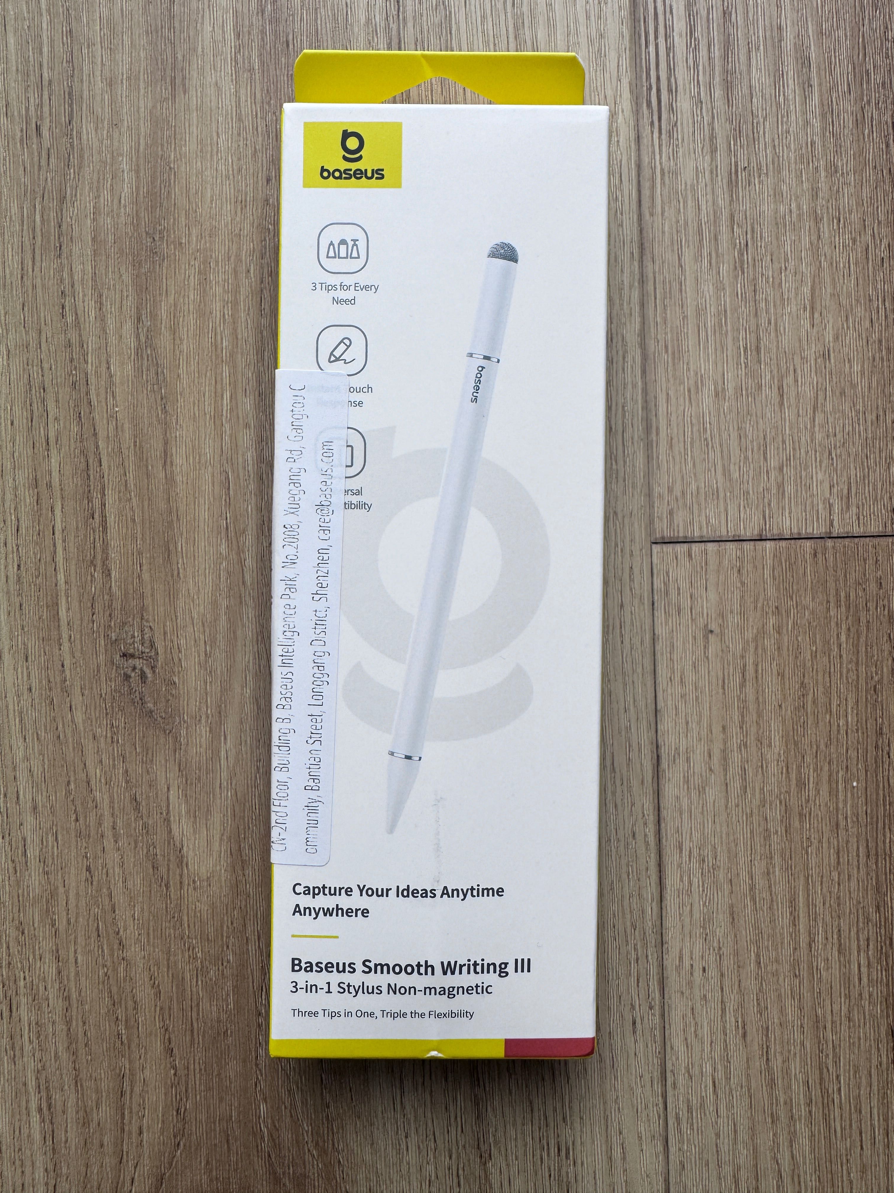 Stylus Baseus smooth writing 3 w 1 Rysik iPhone iPad non-magnetic