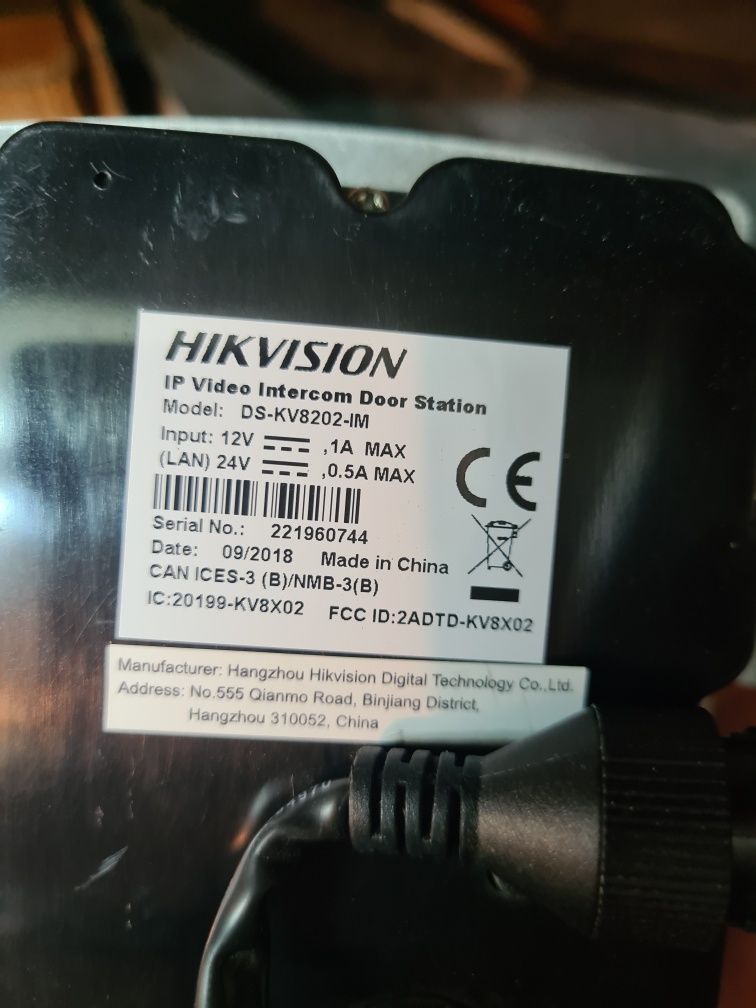 Wideodomofon hikvision ds-kv8202-im