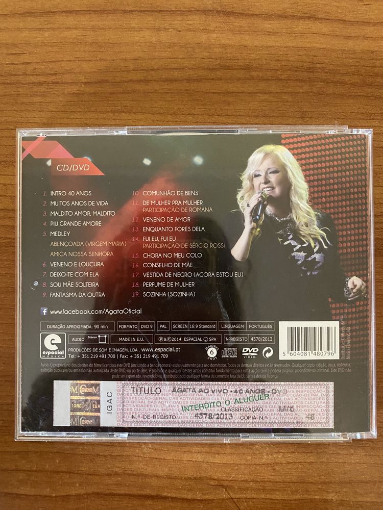 Cd+ DVD Agata ao vivo