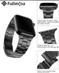 Fullmosa Pasek Do Apple Watch Czarny Stal Nierdzewna