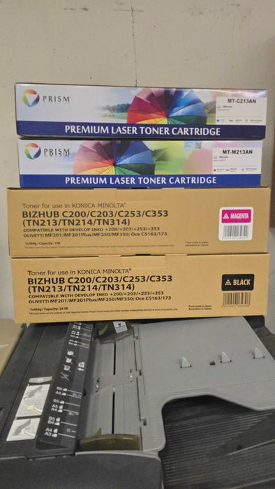 Xero kopiarka drukarka KONICA MINOLTA Bizhub C253 + tonery