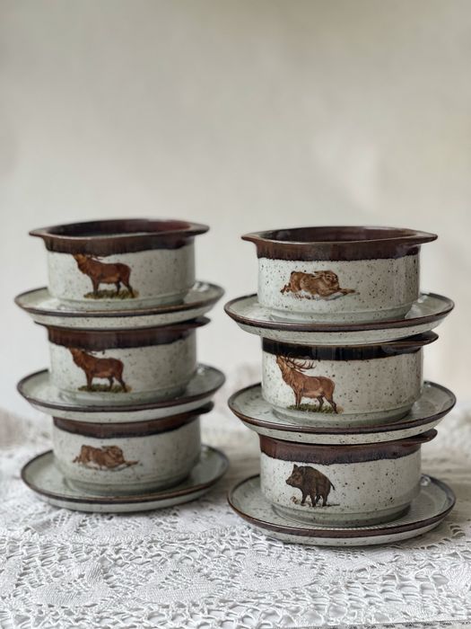 Бульонниці керамічні вінтаж Німеччина супові тарілки глибокі