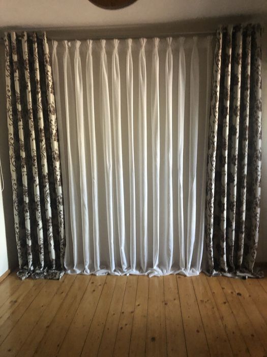 Zasłony 4 sztuki + 2 firany