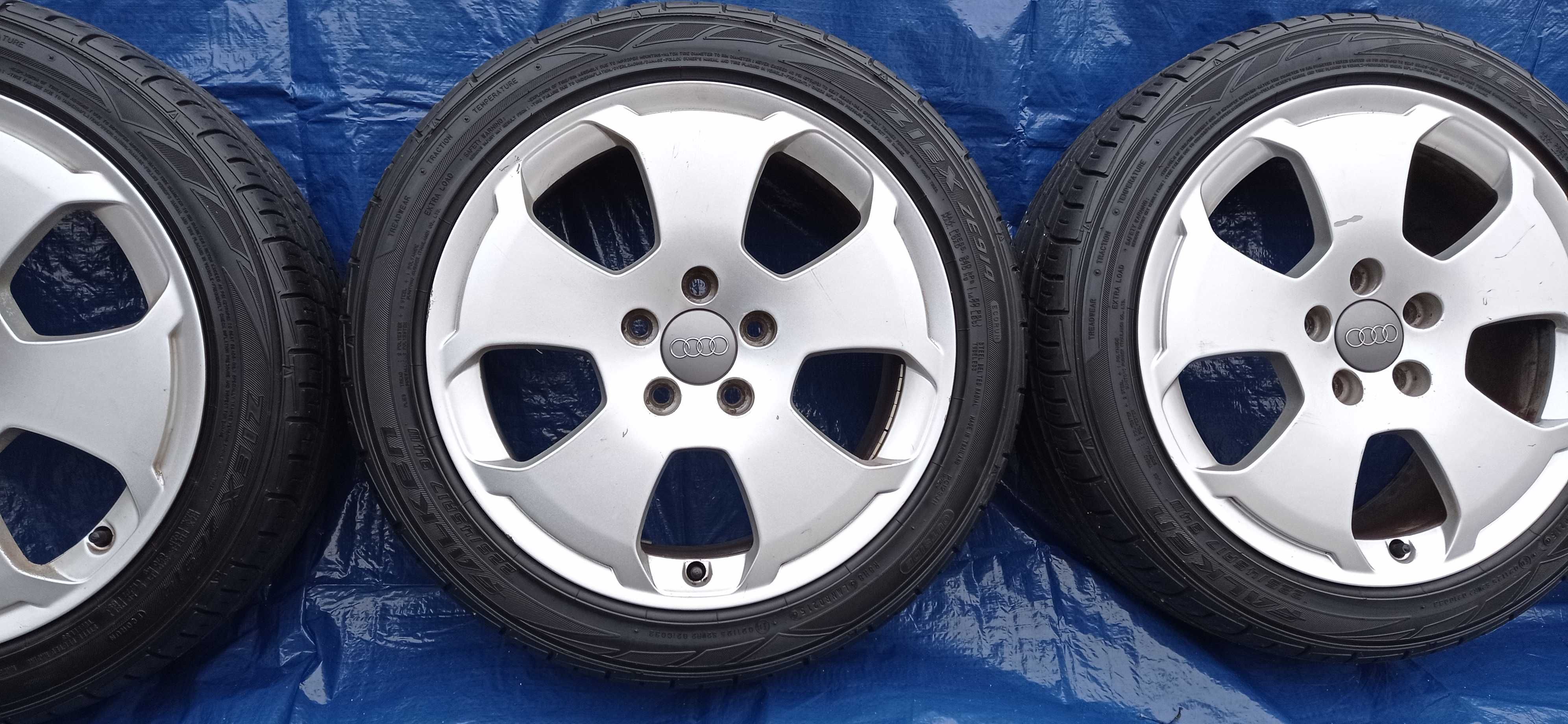 Felgi Koła Aluminiowe AUDI 225/45/R17 FALKEN 7.5mm 5x112 VW SKODA SEAT
