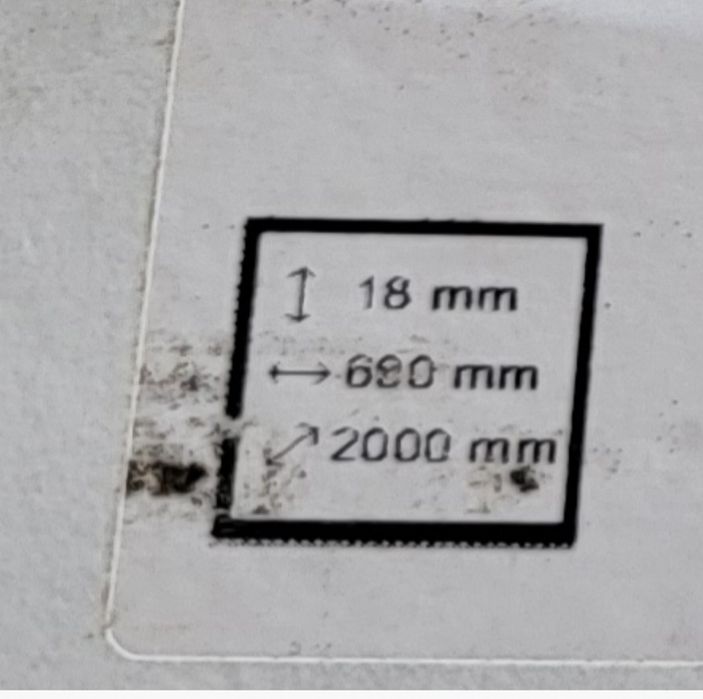 Półka dwustronnie okleinowana biała