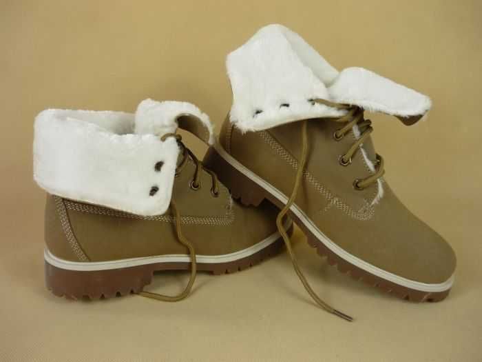BUTY zimowe OCIEPLANE V&T camel rozmiar 45
