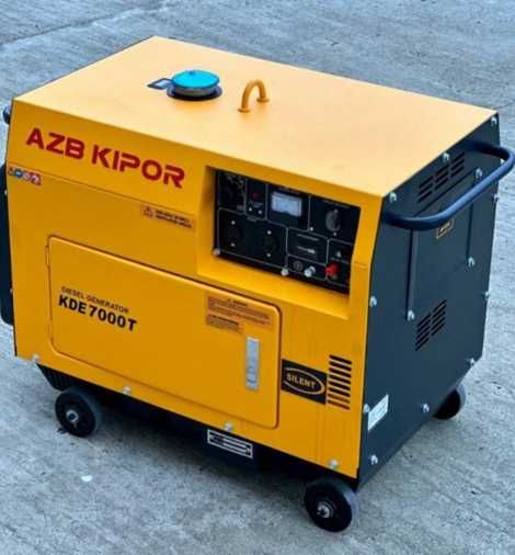 дизельний генератор електростанція Кipor 7000T якісний кожух стартер