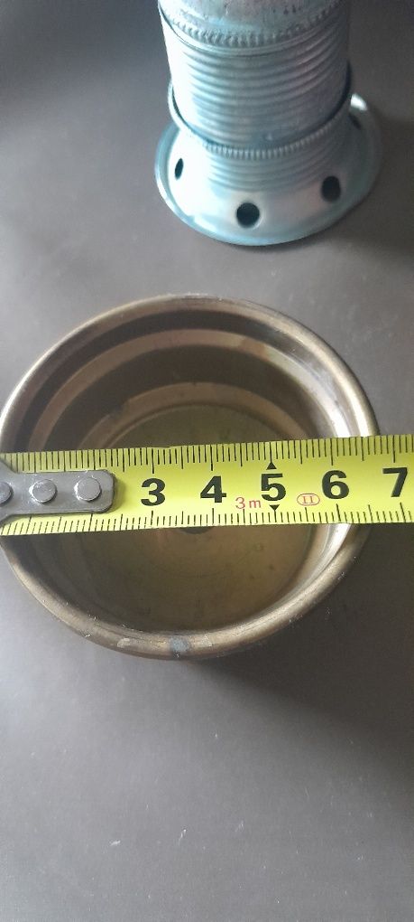 Stare części do lampy mosiężna  i ocynkowana