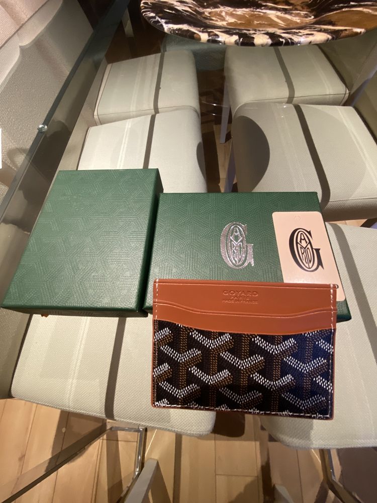 Porta Cartoes Goyard Castanho