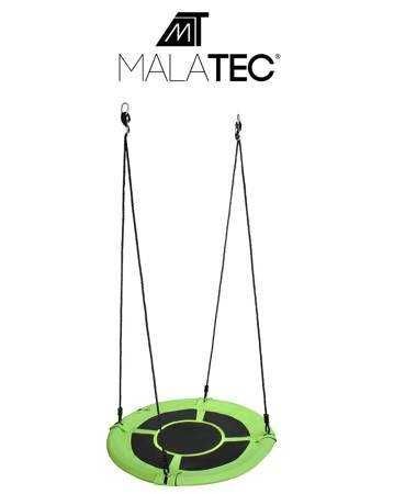 Гойдалка підвісна дитяча Malatec зелено-чорна, 120 см/ 150 кг
