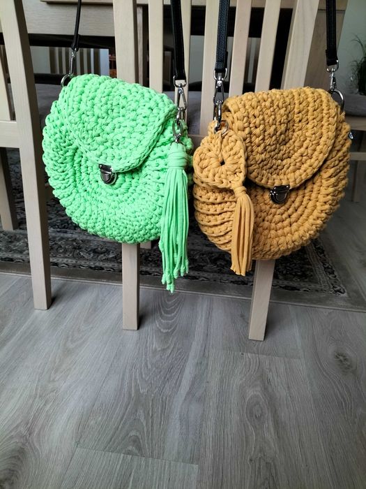 Torebka oreo ręcznie robiona na szydełku