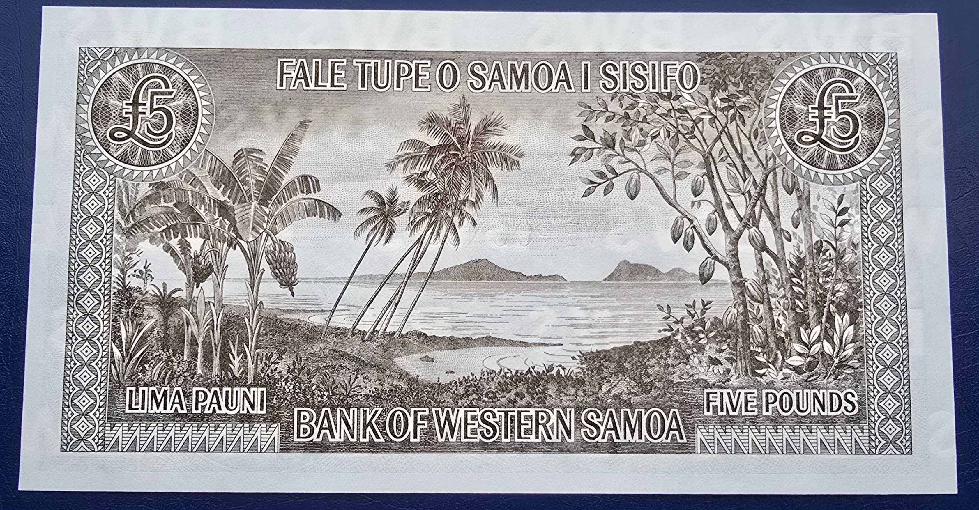OKAZJA • Banknot 20£ pounds • 2000 rok • Samoa Zachodnie • stan UNC •