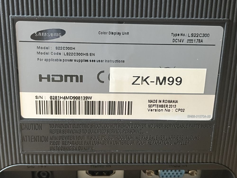 Monitor Samsung S22C300H