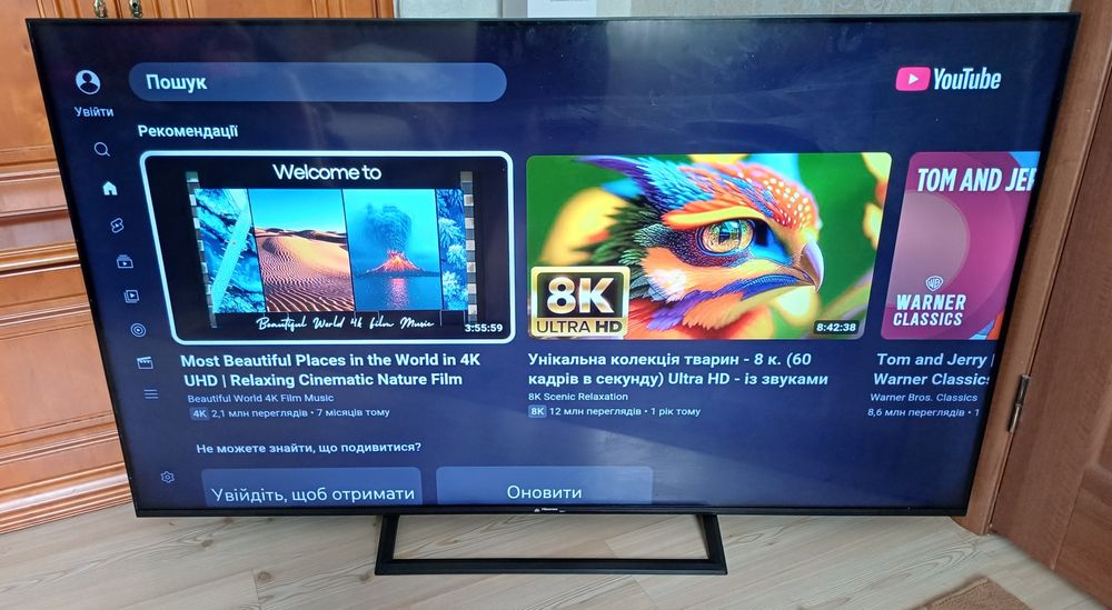Смарт телевізор 65 дюймів Хісенс Hisense 65AE7200F 4K ULTRA HD