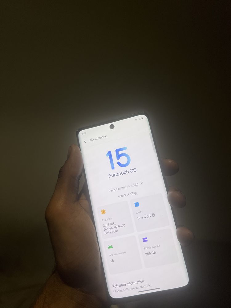 Vivo x80-256-dimensity 9000