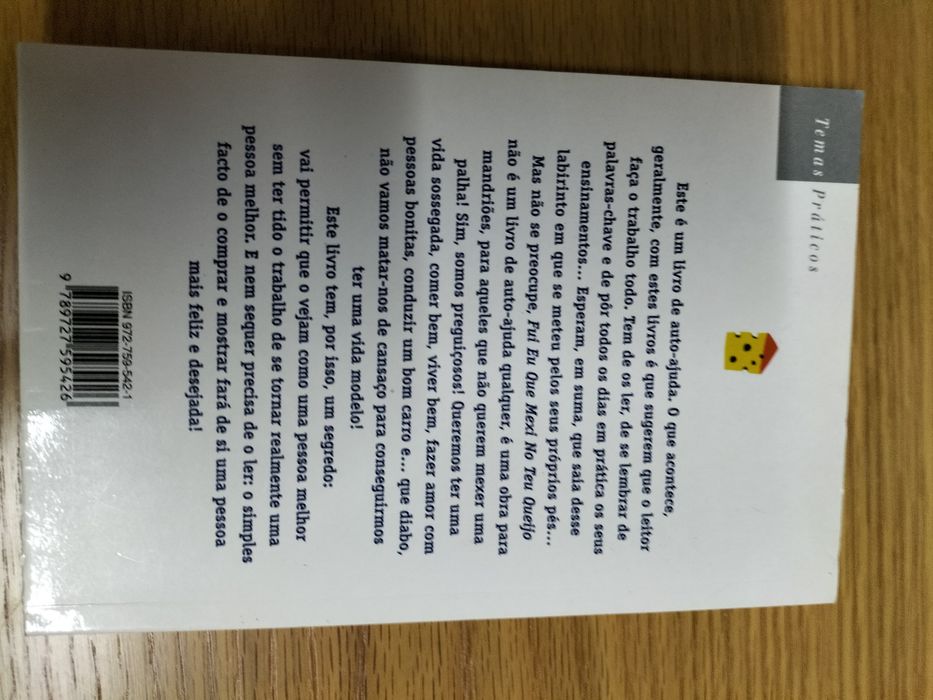 Livro "Fui eu que mexi no teu queijo"