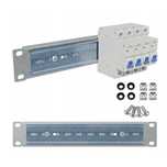 Panel Dystrybucji Napięć RACK 10" 1U//0/11xS DIN TS35/TH35 Ocynk