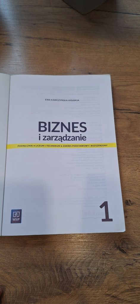 Podręcznik Biznes i zarządzanie 1 klasa technikum