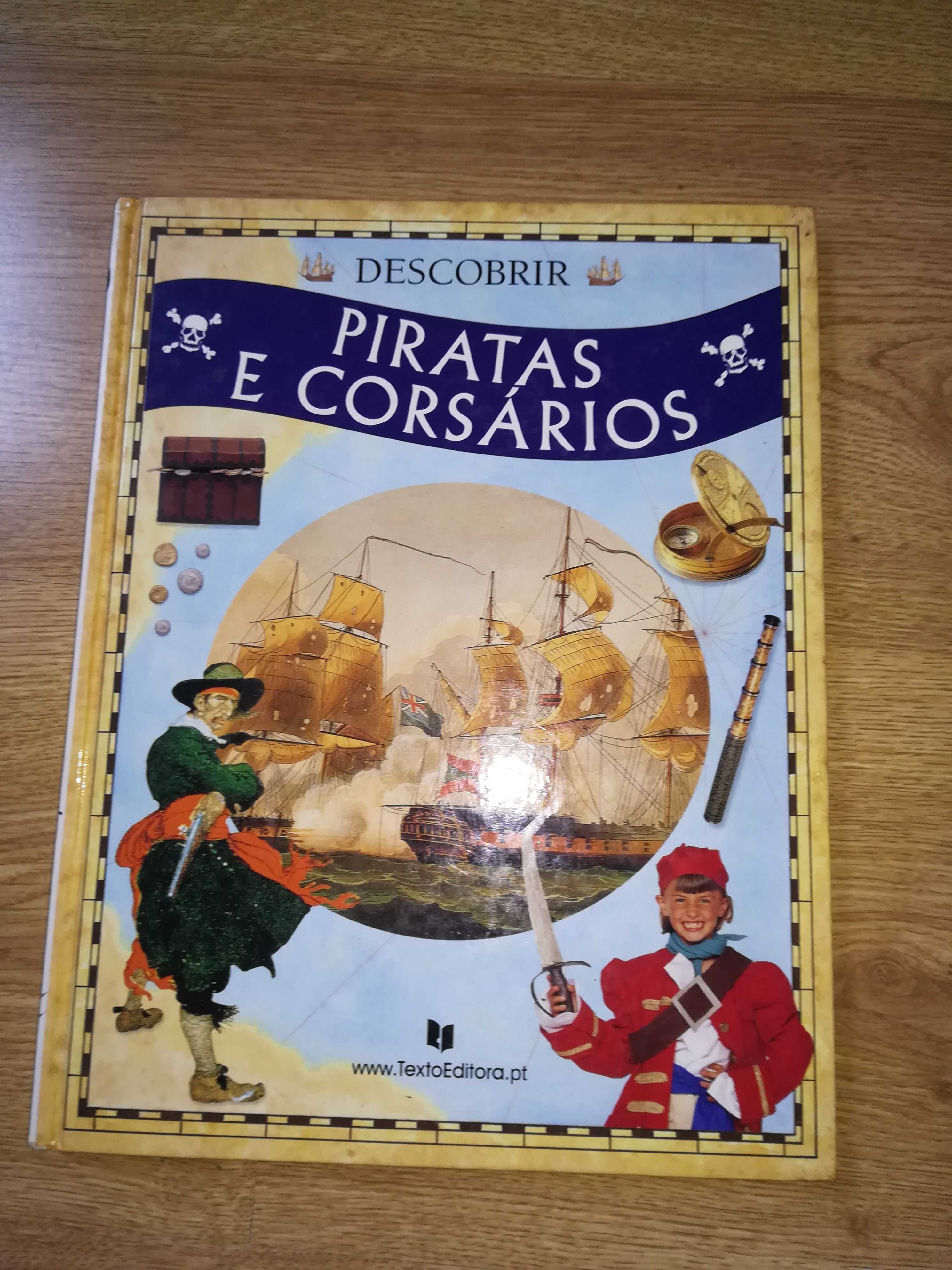 Livro "Descobrir Piratas e Corsários"