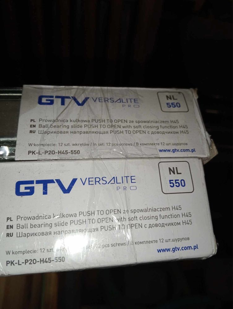 Prowadnica kulkowa Push to open GTV