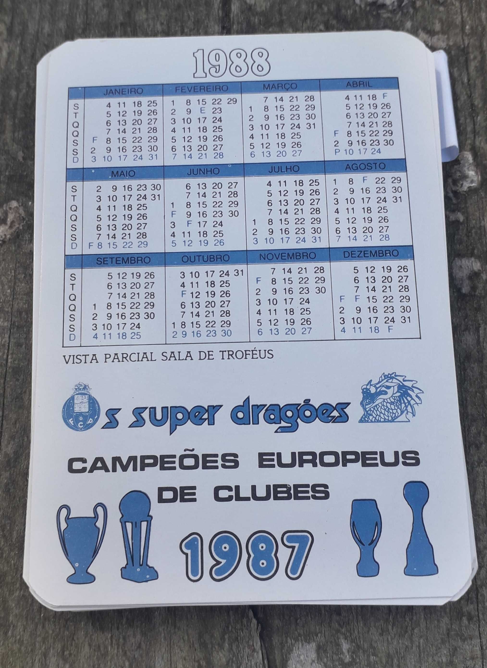 Super Dragões - Calendarios 1988