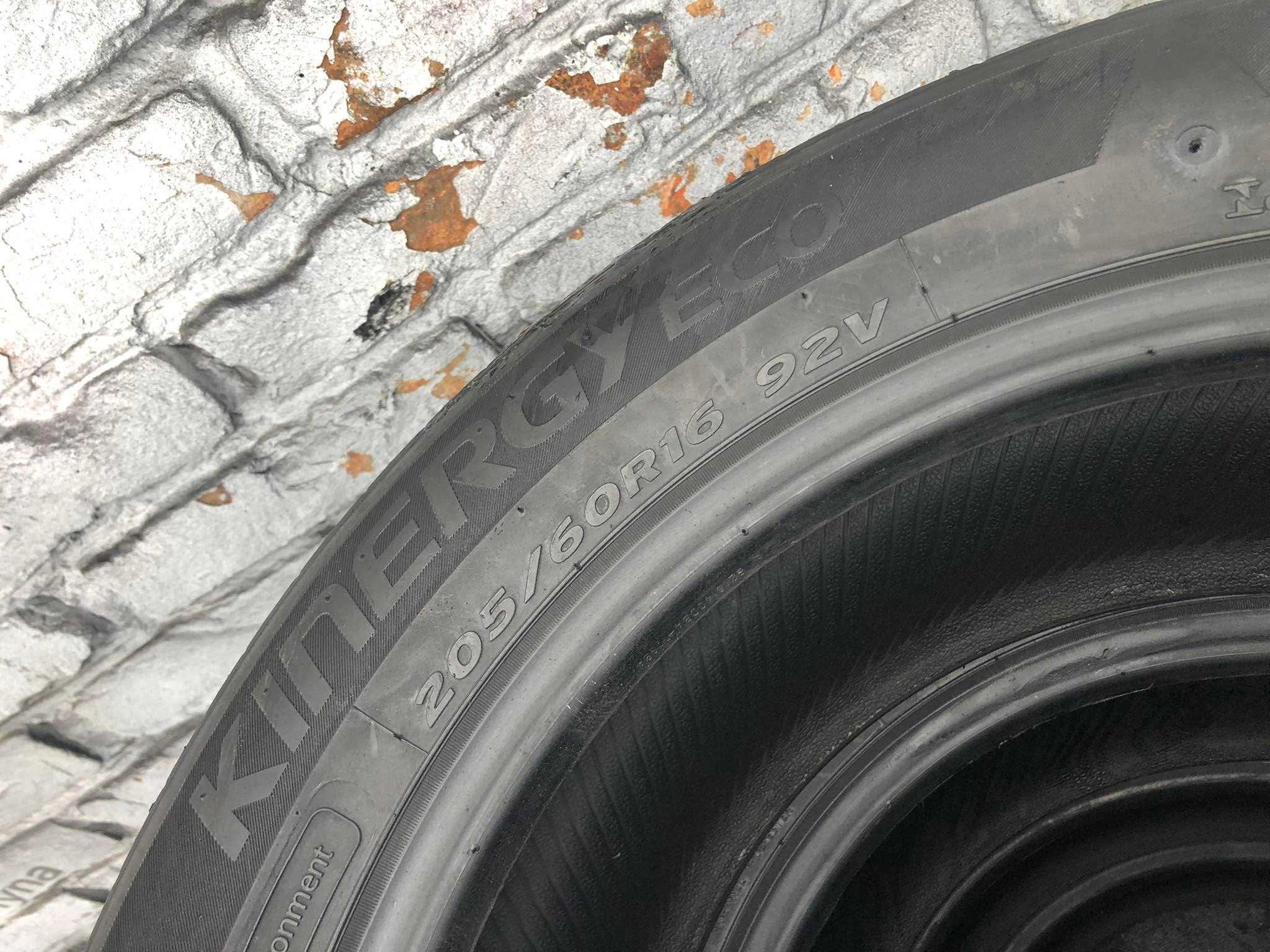 Літні шини
205/60 R16 
Hankook KinergyEco
4ШТ 95% 2021 Корея