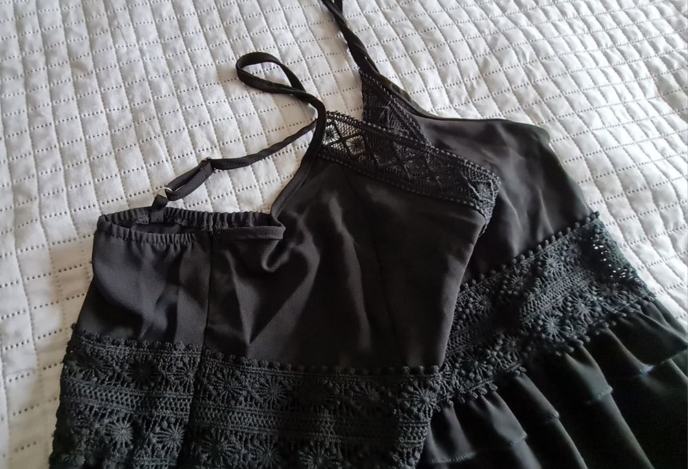 NOWA Sukienka na ramiączkach czarna, r. XL