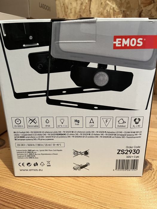 Naświetlacz lampa Led ILIO z czujnikiem PIR 31W