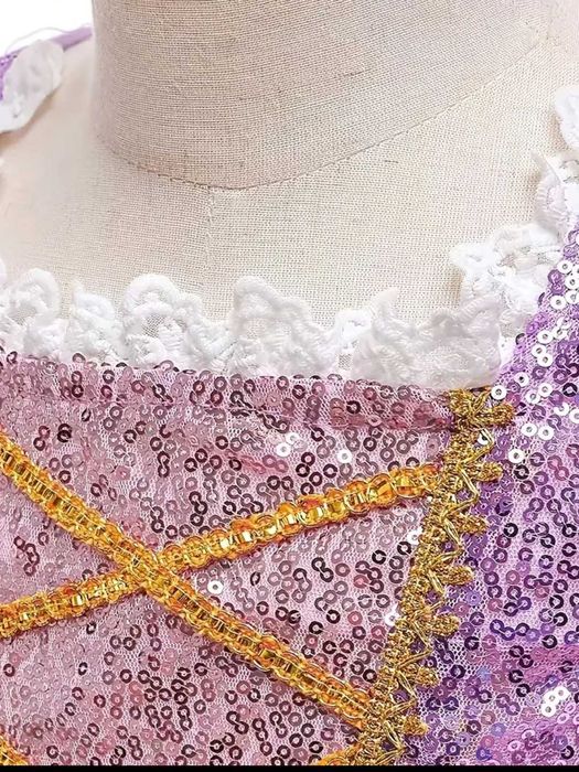 Strój balowy ROSZPUNKA fioletowa Księżniczka