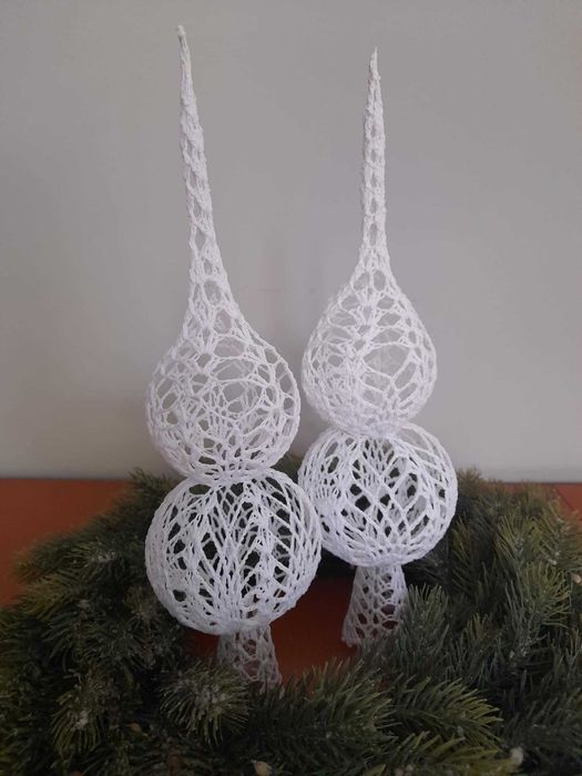 Szpic, czubek na choinkę szydełkowy