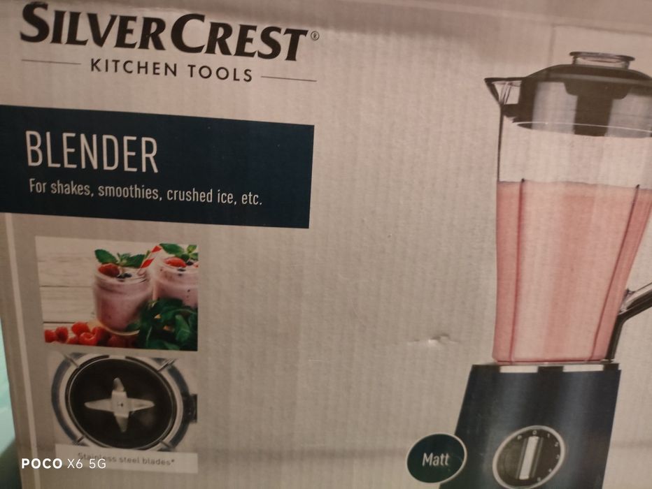 Silvercrest blender kielichowy 1.8L 600W nowy.
