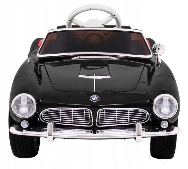 Samochód BMW 507 Retro elektryczny dla dzieci Czarny Audio LED Pilot