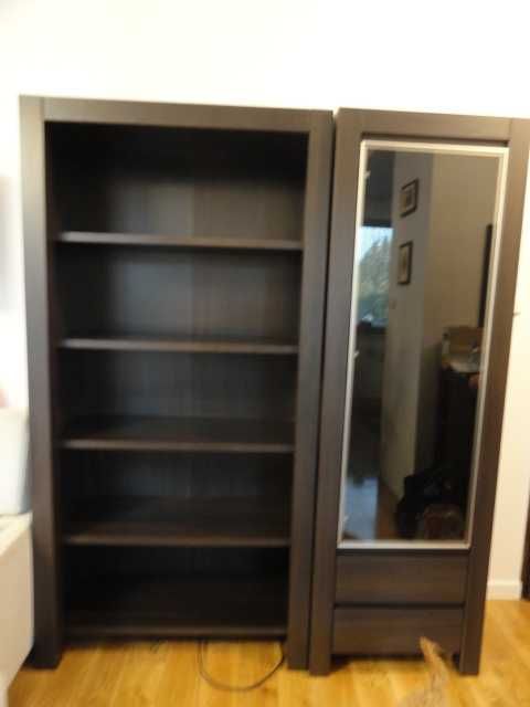 Komplet mebli August wenge komody stoliki regal witryna stol