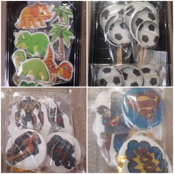 Сахарные украшения в торт