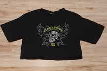 Czarny t-shirt boxy Cropp S