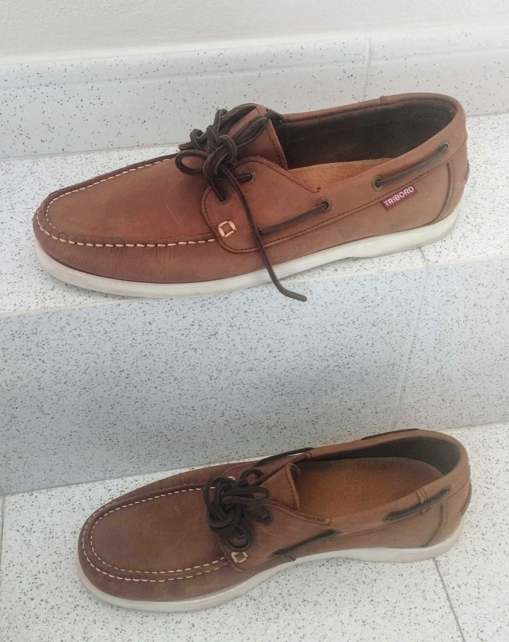 Sapatos de Vela Homem (SAILING 500) Castanho - Tamanho: 45 (TRIBORD)