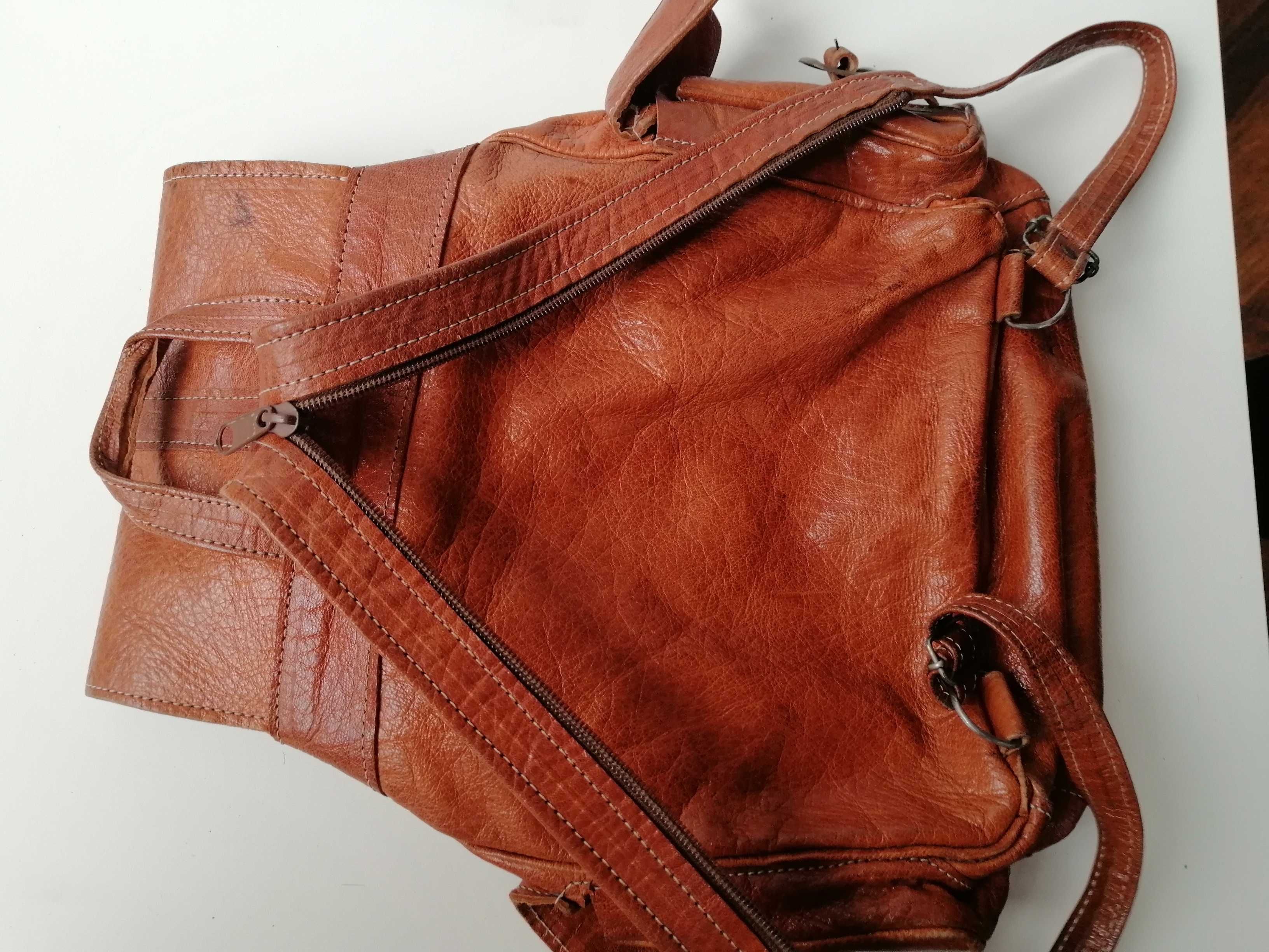 рюкзак кожа коричневый leather brown handmade ручная работа