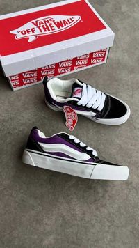 (БЕЗ ПЕРЕДОПЛАТИ)Vans KNU Skool Purple  ванс кню скул  фіолетові чорні