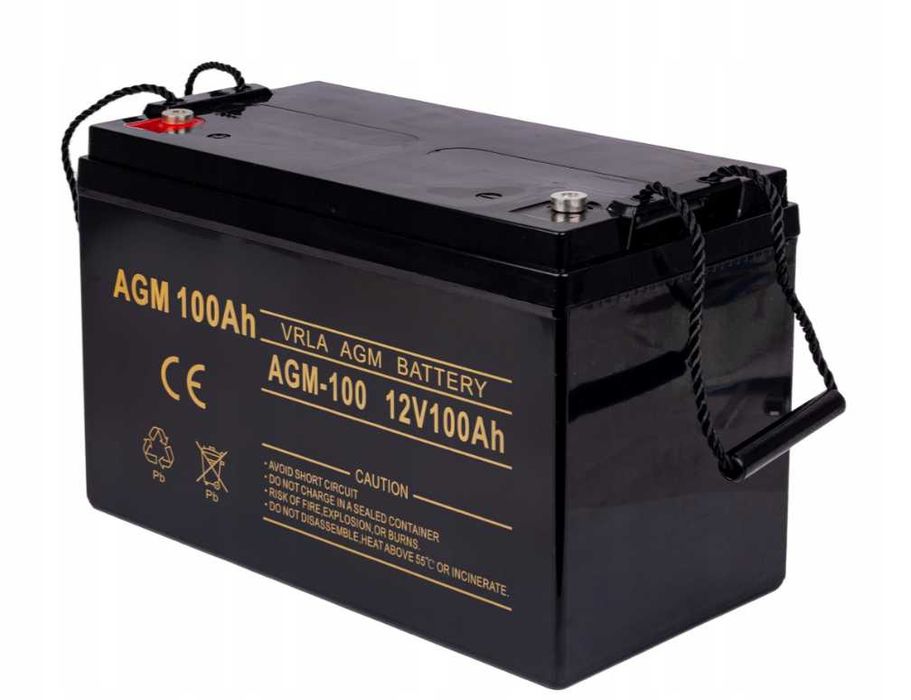 Акумуляторна батарея Volt Polska AGM 12V 100Ah / Акумулятори для ДБЖ