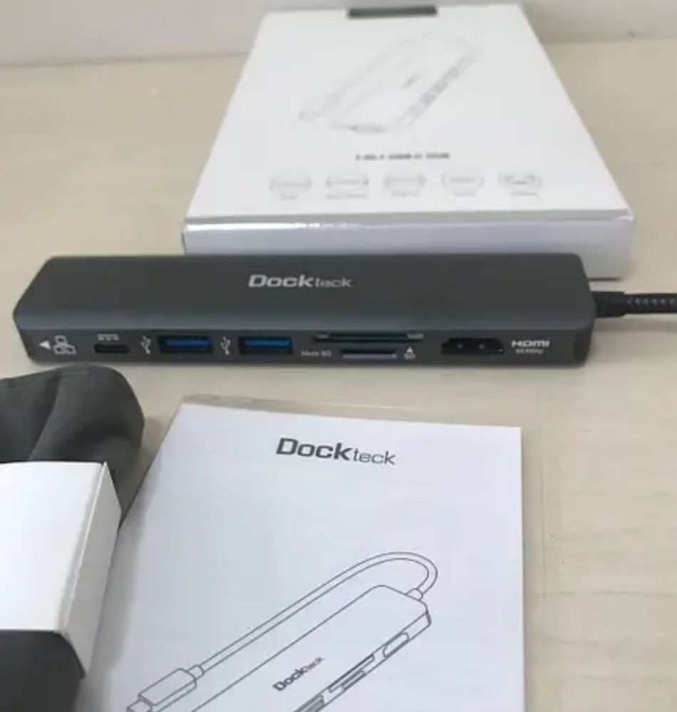 USB концентратор хаб адаптер Dockteck 7-в-1 HDMI