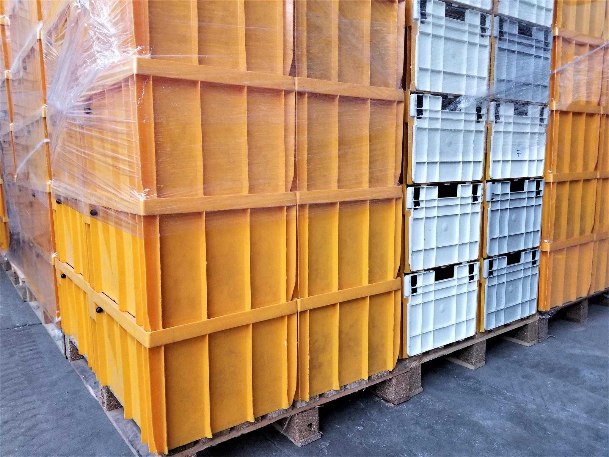 Pojemnik Plastikowy Kuweta Skrzynka Regał Kosz Magazynowy Transportowy
