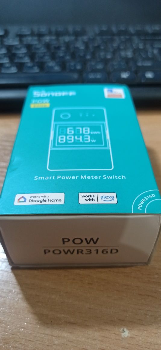 Sonoff Pow R316D  wi-fi реле, захист, лічильник