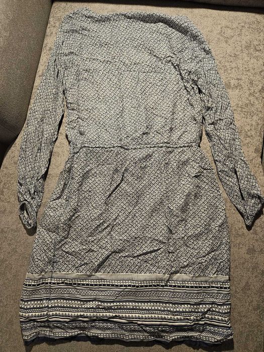 Vestido com mangas, com tons azuis, Mo Woman, tamanho M