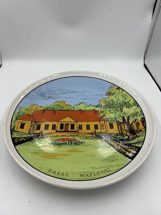 Porcelit Pruszków talerz okolicznościowy pałac Waplewo B90