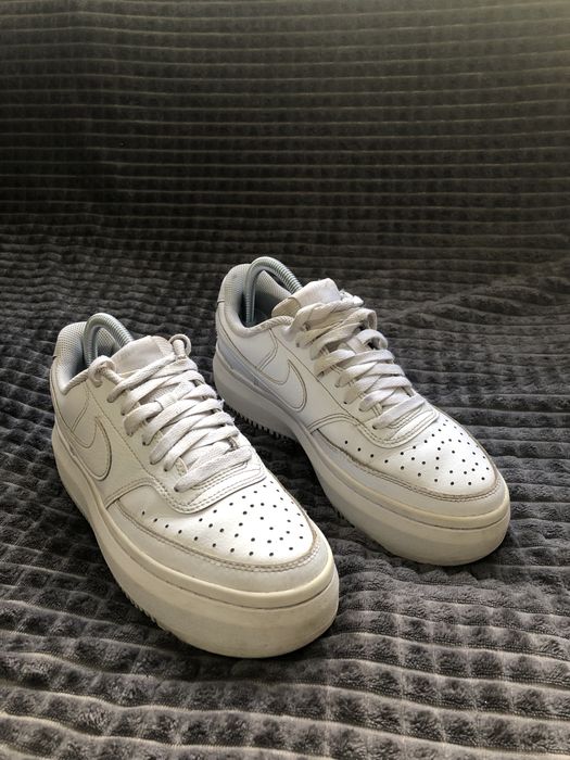 NIKE > (41р) 26.5см Court Vision Alta кожаные женские кроссовки кеды